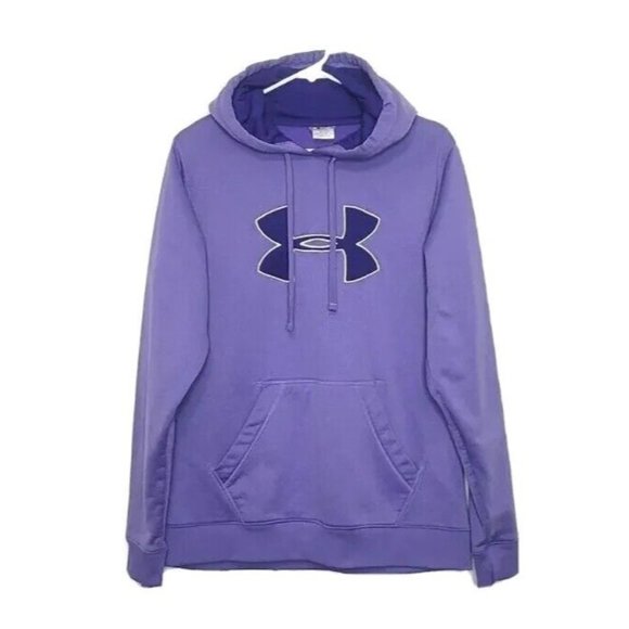 Under Armour Tops - Under Armour Purple Lavender Hoodie Hooded Sweatshirt Women's Size XL Cold Gear